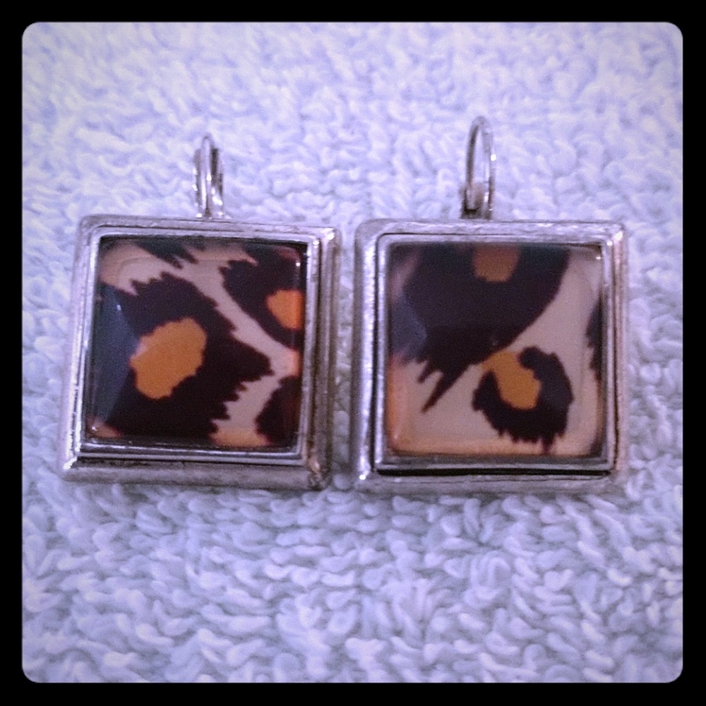 Earrings cheetah print